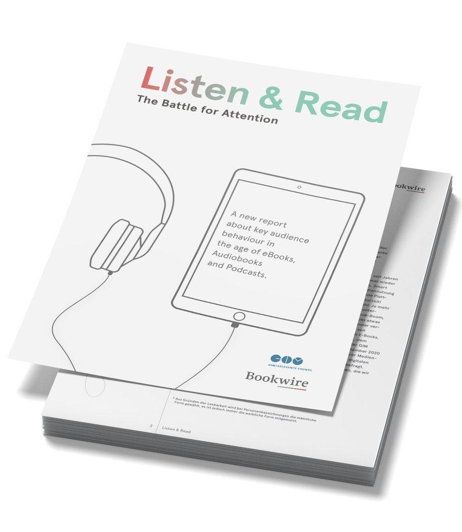 [Translate to English:] Bookwire Report "Listen and Read", 2020
